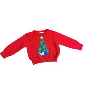The Children's‎ Hour by Jan Briggs Red Christmas sweater unisex kids 12 months
